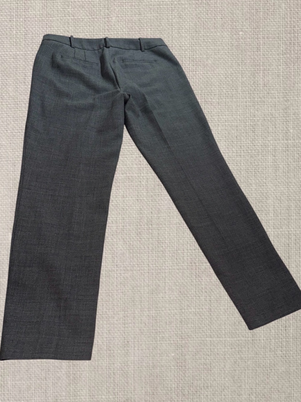Talbots Heathered Charcoal Cropped Women’s Dress Pants. Size 10 - Picture 4 of 10